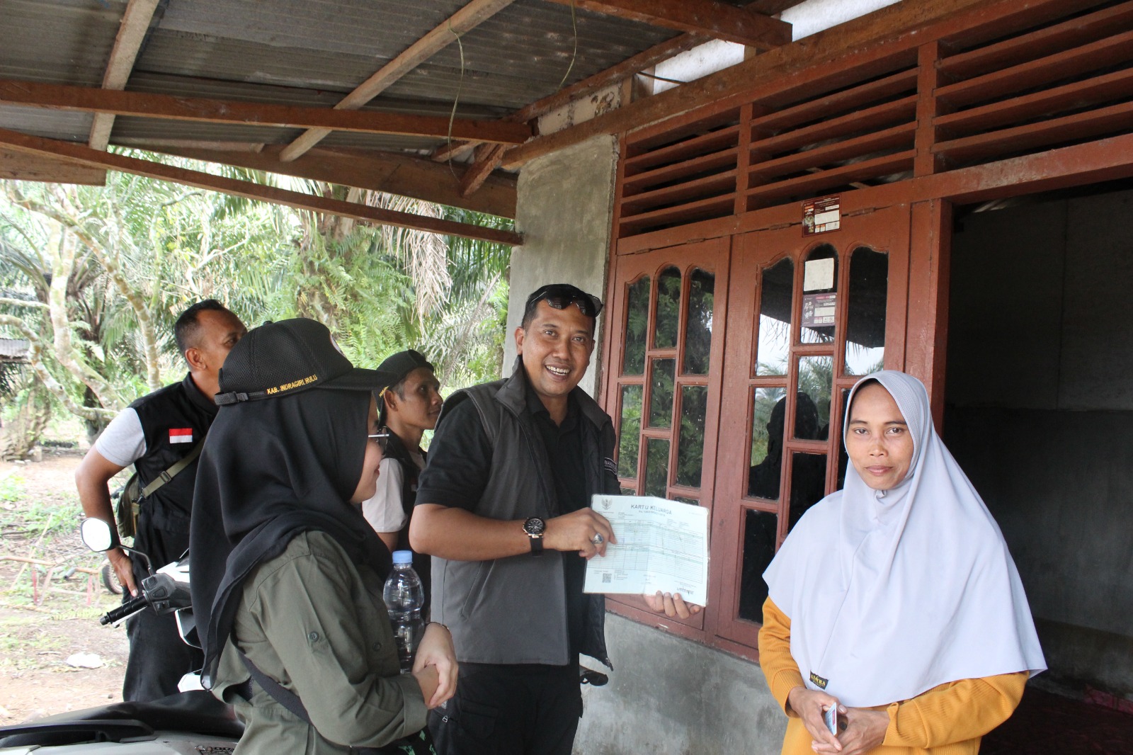 Photo Kordiv P2H Bawaslu INHU saat melakukan pengawasan pencoklitan