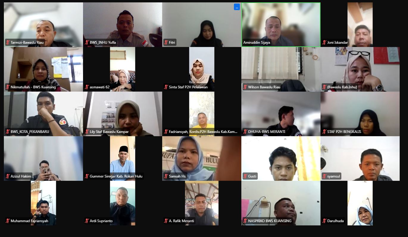 Anggota Bawaslu INHU Said M Affandi beserta Staf Melakukan Rapat Koordinasi P2P tahun 2026
