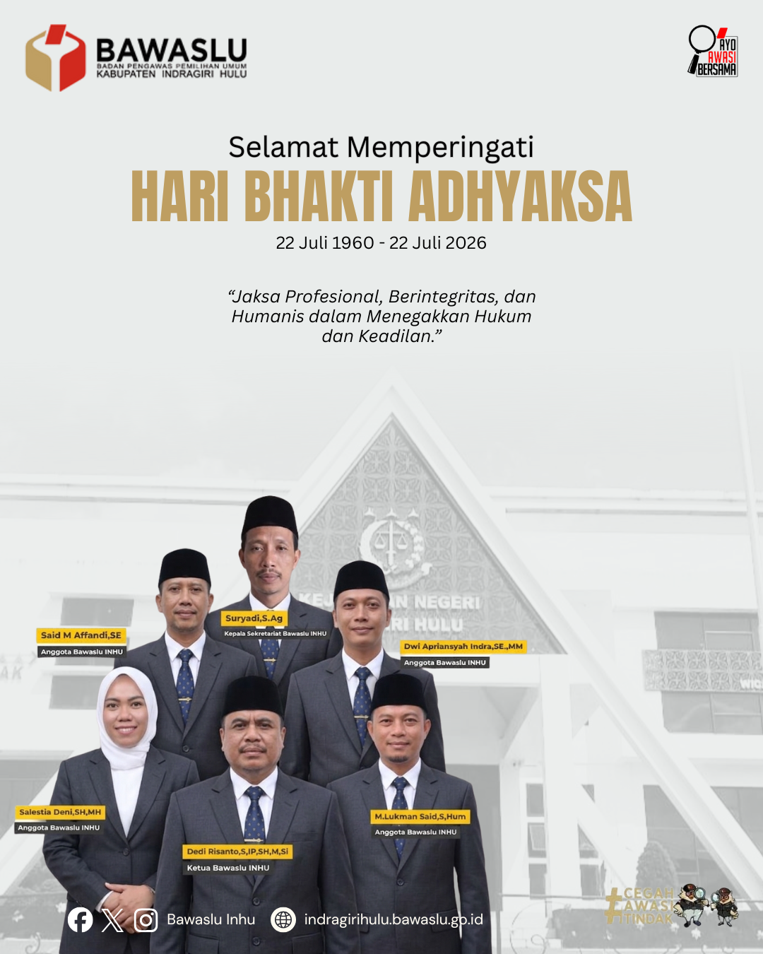 Peringati Hari Bhakti Adhyaksa ke-66