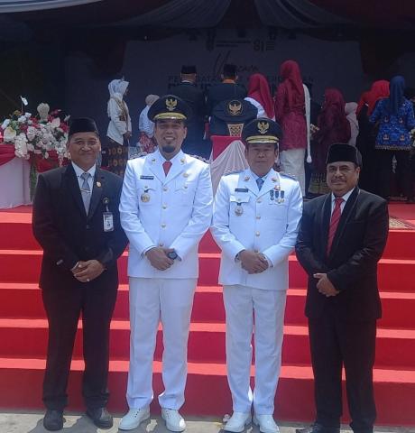 Ketua Bawaslu INHU saat Hadiri Upacara HUT ke-81 Kemerdekaan RI di RTH Rengat 17/08/2026
