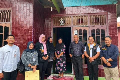 Anggota Bawaslu INHU Said M Affandi saat melakukan Pengawasan Coktas PDPB Triwulan III Tahun 2026