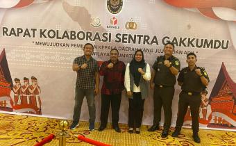 Sentra Gakkumdu Kabupaten INHU pada saat Menghadiri Kegiatan Forum  Kolaborasi Sentra Gakkumdu di Medan 