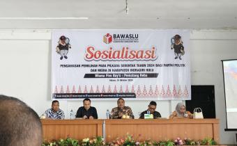 Kegiatan sosialiasi Pengawasan Pemilihan Pada Pilkada Serentak tahun 2024 bagi partai Politik dan Media 