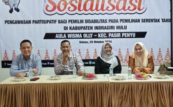 Kegiatan Sosialisasi Pengawasan Partisipatif bagi Pemilih disabilitas