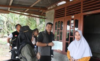 Photo Kordiv P2H Bawaslu INHU saat melakukan pengawasan pencoklitan