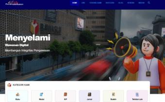 Tangkapan layar website e-library Bawaslu. 