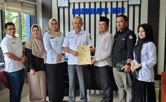 BAWASLU Dan KPU INHU Lakukan Koordinasi Dengan Disdukcapil Kabupaten Indragiri Hulu