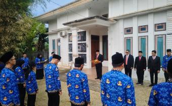 Apel Hari Kesaktian Pancasila 2025 di Kantor Bawaslu INHU