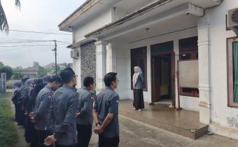 Apel Senin Bawaslu INHU 20 Juli 2026 dengan Pembina Apel Anggota Bawaslu INHU Salestia Deni.,SH.,MH